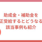 助成金・補助金を不正受給するとどうなる？該当事例も紹介